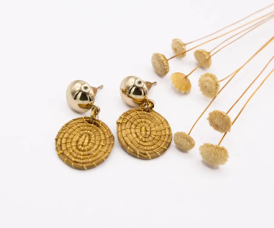 Pendientes mandalinas colgantes