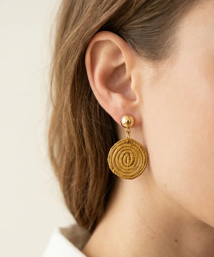 Pendientes mandalinas colgantes