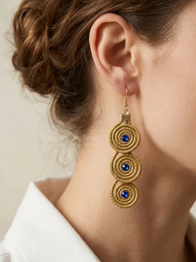 Pendientes Swarovski 3 caracolas