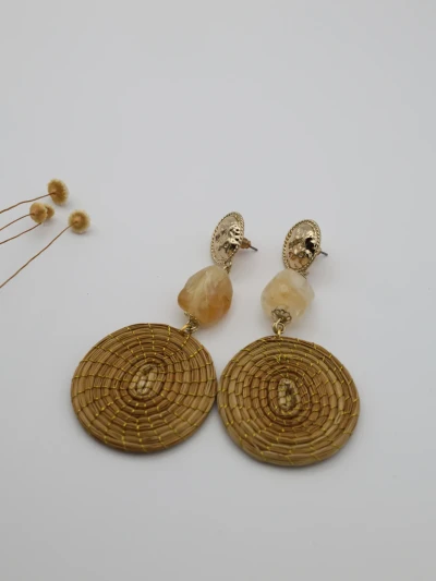 Pendientes Olé miel